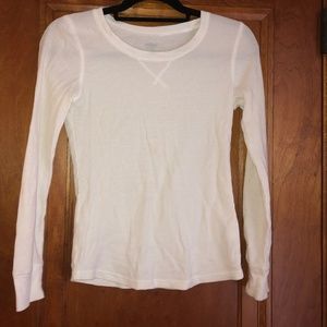 WHITE THERMAL SLEEP SHIRT